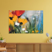 Toile Riverside – Abstrait Expressif de Prairie (Insitu(Salon))