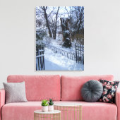 Toile Riverside Park NYC Snow Winter Tree New York Photo (Insitu(Salon))