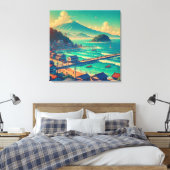 Toile Rives sereines du Fuji (Insitu(Chambre))