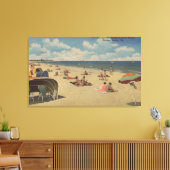 Toile Riviera Beach, Floride - Sunbathers on Beach (Insitu(Salon))