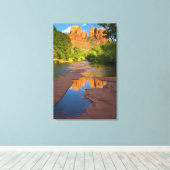 Toile Rivière à Red Rock Crossing, Arizona (Insitu (Plancher de Bois))