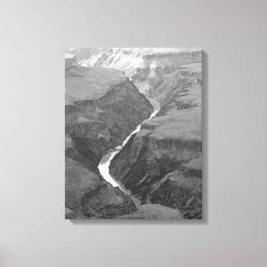 Toile Rivière Black & White Colorado Courir 16x20 (Recto)
