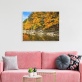 Toile Rivière bleue à l'automne (Insitu(Salon))