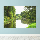 Toile Rivière Dorée Calme (Insitu (Plancher de Bois))