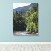 Toile Rivière Elwha en été (Insitu (Plancher de Bois))