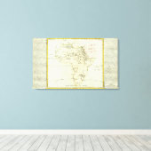Toile Rivière et montagnes d'Afrique (Insitu (Plancher de Bois))