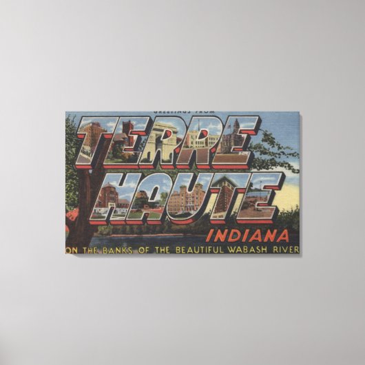 Toile Rivière Wabash - Scènes de grandes lettres (Recto)