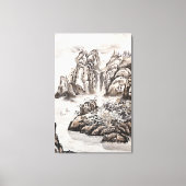 Toile Rivière Yangze avec cascade (Recto)