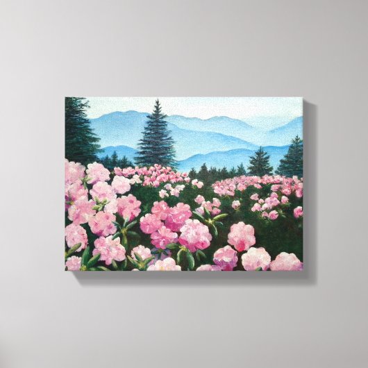 Toile Roan Mountain Rhododendrons peinture à l'huile Imp (Recto)