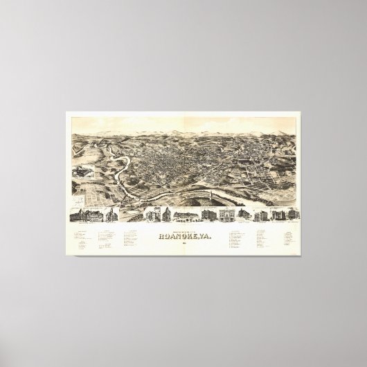 Toile Roanoke, Virginie (1891) (Recto)