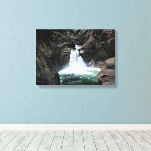Toile Roaring River Falls, King's Canyon, CA (Insitu (Plancher de Bois))