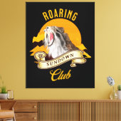 Toile Roaring Sundown Club Sabertooth Tiger (Insitu(Salon))