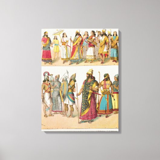 Toile Robe assyrienne, de 'Trachten der Voelker', 1864 (Recto)