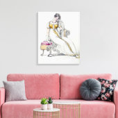 Toile Robe du soir ou robe mariage, assiette de mode de (Insitu(Salon))