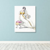 Toile Robe du soir ou robe mariage, assiette de mode de (Insitu (Plancher de Bois))