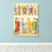 Toile Robe romaine féminine (Insitu (Plancher de Bois))