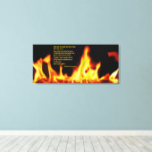 Toile Robert Frost Fire and Ice Wrapper Canvas Imprimer (Insitu (Plancher de Bois))