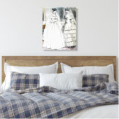 Toile Robes de mariée blanc antique (Insitu(Chambre))