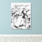 Toile Robin des Bois et l'évêque (Insitu (Plancher de Bois))