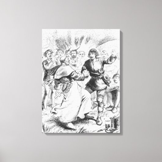 Toile Robin des Bois et l'évêque (Recto)