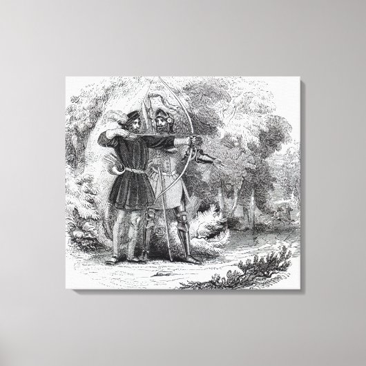 Toile Robin des Bois et Little John (Recto)