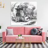 Toile Robin des Bois et Little John (Insitu(Salon))