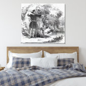 Toile Robin des Bois et Little John (Insitu(Chambre))