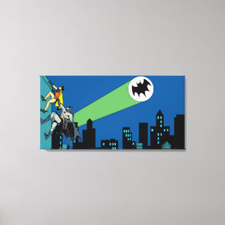 Toile Robin Et Batman Grimpent