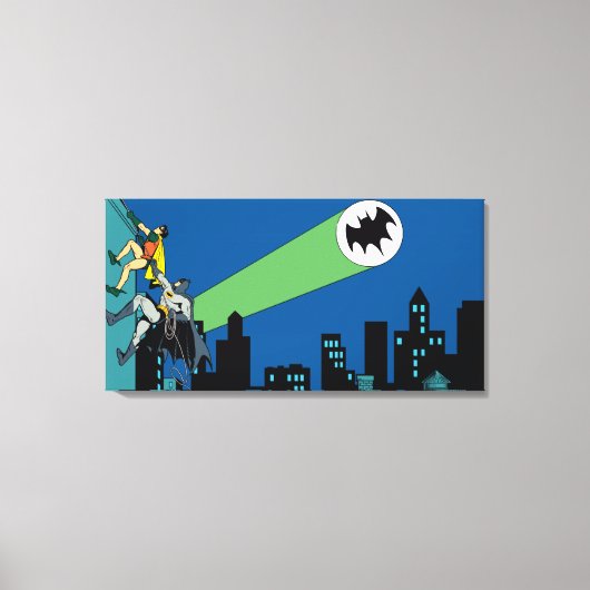 Toile Robin Et Batman Grimpent (Recto)