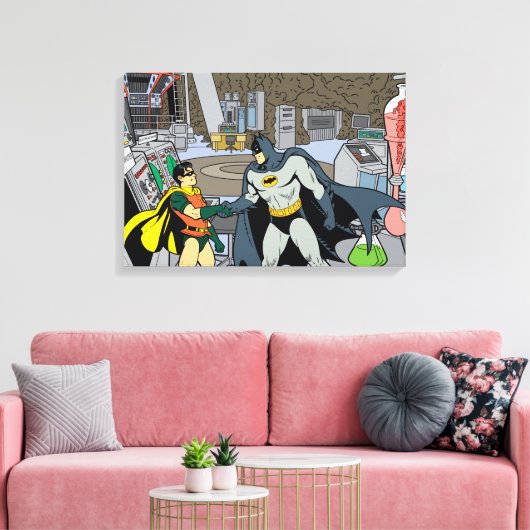 Toile Robin Et Batman Handshake (Insitu(Salon))