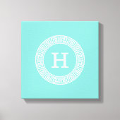 Toile Robin Oeuf Wht Clé Grecque Rnd XL Cadre En Monogra (Recto)