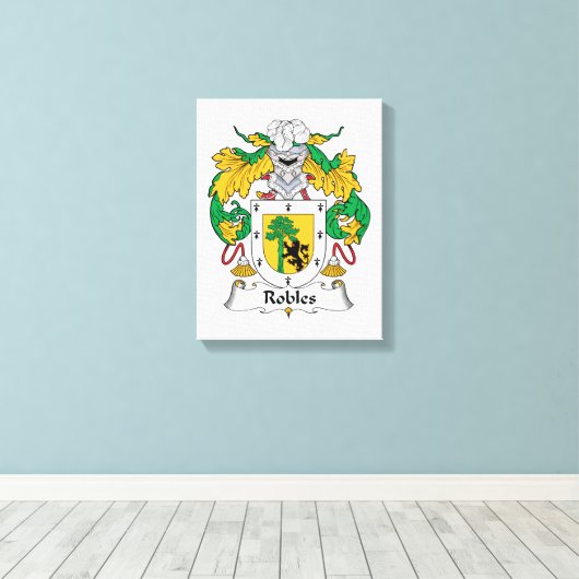 Toile Robles Family Crest (Insitu (Plancher de Bois))