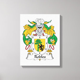 Toile Robles Family Crest
