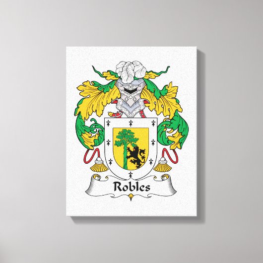 Toile Robles Family Crest (Recto)