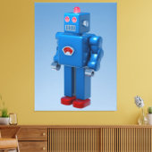 Toile Robot bleu (Insitu(Salon))