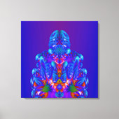 Toile Robot bleu Abstrait (Recto)