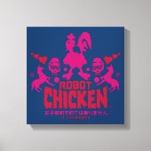 Toile Robot Chicken Nerd Unicorn (Recto)