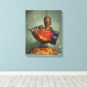 Toile Robot en fer Stretted Canvas Print (Insitu (Plancher de Bois))