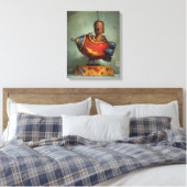 Toile Robot en fer Stretted Canvas Print (Insitu(Chambre))