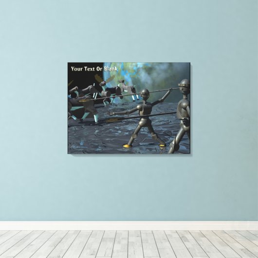 Toile Robots de l'âge de bronze (Insitu (Plancher de Bois))