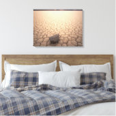 Toile Roche dans le désert sec craqué paysage (Insitu(Chambre))