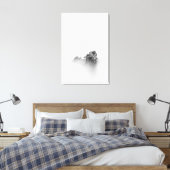 Toile Roche isolée dans une brume de mer (Insitu(Chambre))