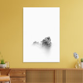 Toile Roche isolée dans une brume de mer (Insitu(Salon))