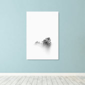 Toile Roche isolée dans une brume de mer (Insitu (Plancher de Bois))