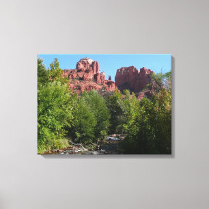 Toile Rocher de la cathédrale et ruisseau à Sedona Arizo