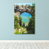 Toile Rocher de l'arche de Mackinac (Insitu (Plancher de Bois))