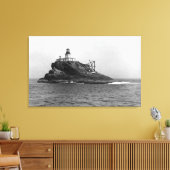 Toile Rocher de Tillamook, dominé par son phare (Insitu(Salon))