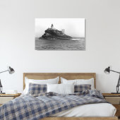 Toile Rocher de Tillamook, dominé par son phare (Insitu(Chambre))