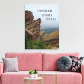 Toile Rochers Rouges Ascent : Conquérir Chaque Pic (Insitu(Salon))
