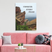 Toile Rochers Rouges Ascent : Conquérir Chaque Pic (Insitu(Salon))